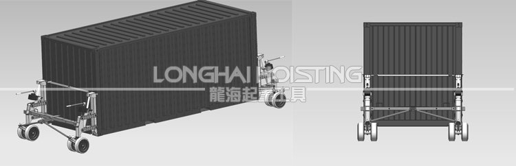 輪式集裝箱搬運系統(tǒng)操作示意圖 輪式集裝箱搬運系統(tǒng)操作示意圖