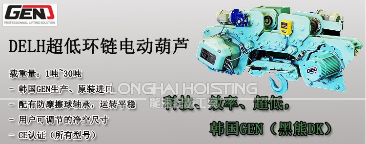 DELH超低環(huán)鏈電動(dòng)葫蘆