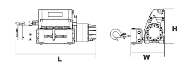 DW電動絞盤尺寸