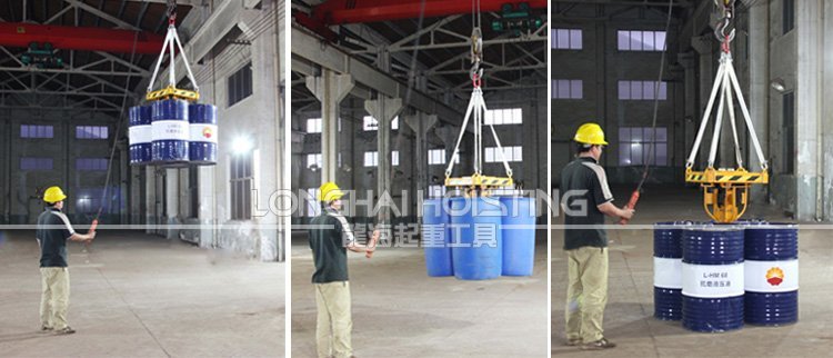 四桶油桶吊夾使用案例