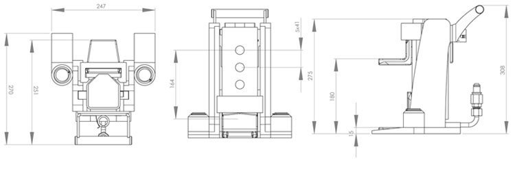 JH10G plus EX德國(guó)爪式千斤頂尺寸