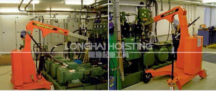 帶旋轉(zhuǎn)臂液壓小吊車輔助發(fā)動機維修