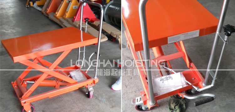 腳踏式升降平臺(tái)車(chē)實(shí)物 腳踏式升降平臺(tái)車(chē)實(shí)物