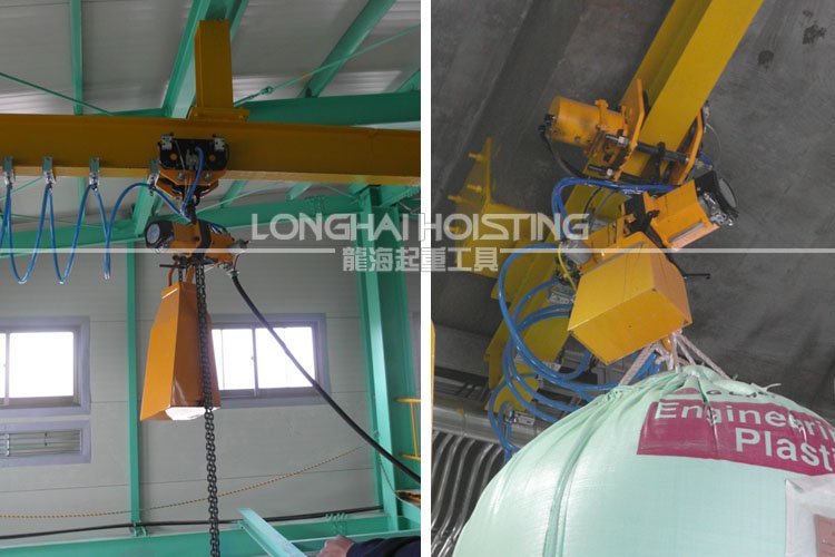 氣動(dòng)葫蘆安裝在工字鋼