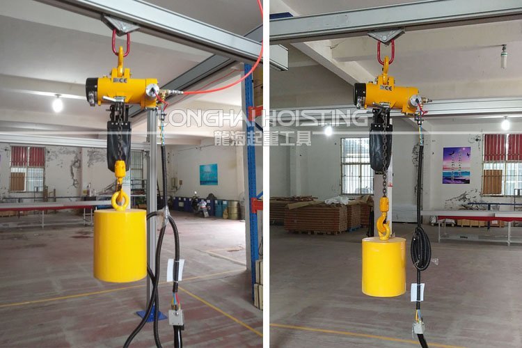 氣動(dòng)葫蘆安裝在無(wú)動(dòng)力軌道